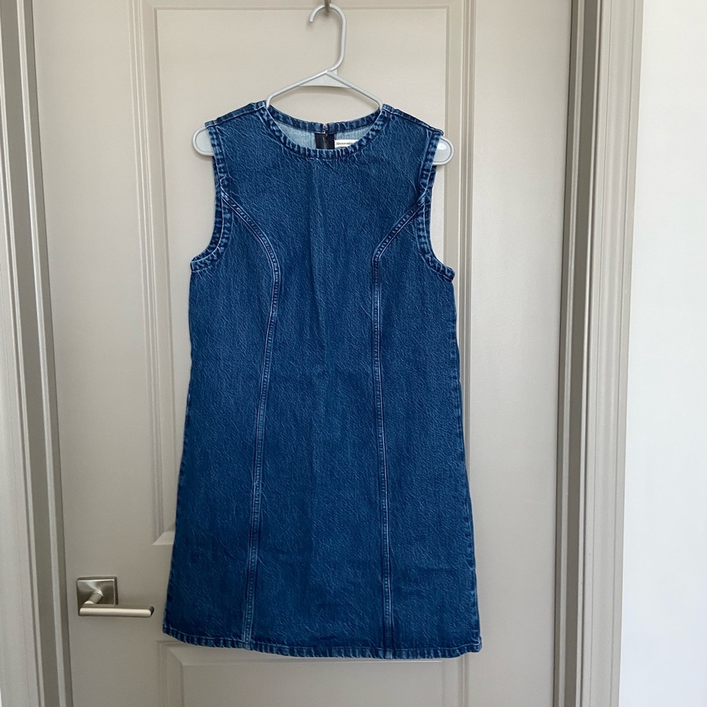 Abercrombie & Fitch Blue Denim Sleeveless Mini Dress